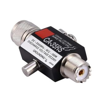 UHF Lightning Surge Protector: CA to 35RS Coaxial Surge Arrester with Low Loss VSWR & Gas Charging - DC 2500MHz