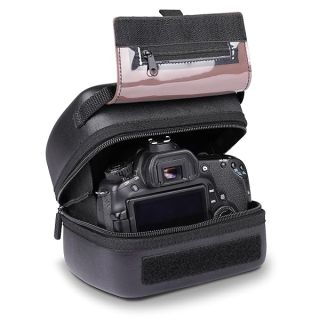 USA GEAR Hard Shell DSLR Camera Case - EVA Protection, Quick Access, Padded Interior for Nikon, Canon, Olympus & More