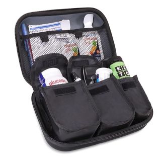 USA Gear Diabetic Supplies Travel Case Organizer for Blood Glucose Monitoring Systems, Syringes, Pens, Insulin Vials & Lancets - ACCU-CHEK Nano, Bayer Contour, TRUEtest and More Kits