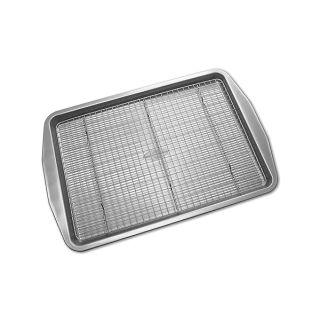 USA Pan American Bakeware Classics Half Sheet Baking Pan and Cooling Rack, Aluminized Steel