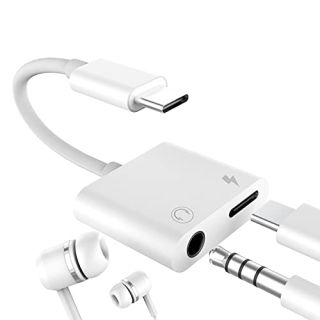 USB C to 3.5mm Audio Adapter - Compatible with iPhone 15 Pro Max, Samsung Galaxy, iPad & More