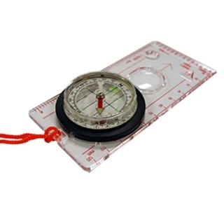 UST Deluxe Map Compass with Raised Base Plate and Swivel Bezel for Hiking, Camping, Backpacking, Emergency and Outdoor Survival