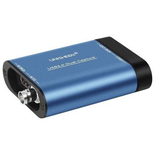 Unisheen 1080P Dual Input Capture Card - HDMI to USB 3.0 for 60fps Game Recording & Live Streaming - No Drivers Needed