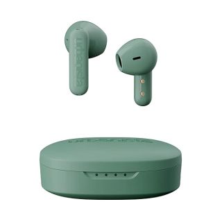 Urbanista True Wireless Earbuds, Bluetooth 5.2 Earphones with Touch Controls & Noise Cancelling Microphone, 32 Hr Total Playtime, USB C Charging Case, IPX4 Water Resistant, Copenhagen, Sage Green