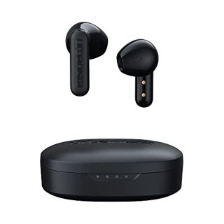 Urbanista True Wireless Earbuds, Bluetooth 5.2 Earphones with Touch Controls & Noise Cancelling Microphone, 32 Hr Total Playtime, USB C Charging Case, IPX4 Water Resistant, Copenhagen, Midnight Black