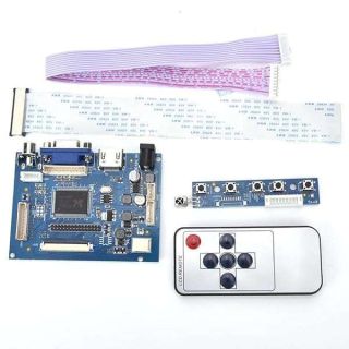 VGA LCD Controller Board, HDMI VGA 2AV Reversing Driver Board for 7inch AT070TN92 800x480 LCD Display