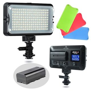 VILTROX VL-162T LED Video Light: Dimmable Bi-Color Panel for DSLR & Camcorder with High Brightness & LCD Display