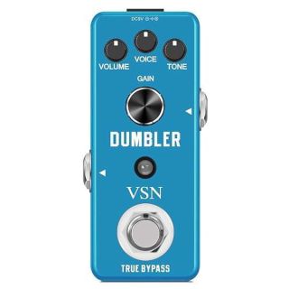VSN Vintage Overdrive Pedal: Classic Analog Overdrive for Electric Guitar with Voice Dial & True Bypass