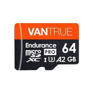 Vantrue 64GB U3 UHS-I MicroSD Card with Adapter for Dash Cams & Security Cameras - High Speed Storage Solution