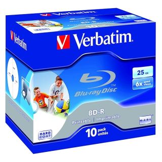 Verbatim 43713 25 GB 6X BD-R Inkjet JC (Pack of 10)