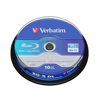 Verbatim 43746 BD-R DL 50GB 6X - 10 Pack Spindle