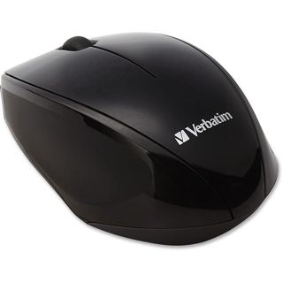 Verbatim Wireless Multi-Trac Mouse 2.4GHz with Nano Receiver - Ergonomic, Blue LED, Portable Mouse for Mac and Windows - Black (97992), 1 Count (Pack of 1)