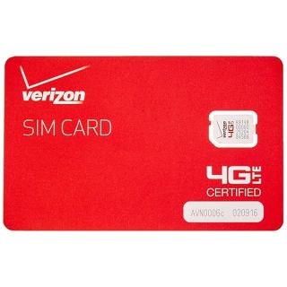 Verizon Nano Sized SIM Card 4G LTE, 4FF NFC - Samsug Galaxy S6, S6 Edge, Android