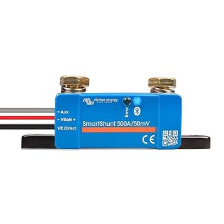 Victron Energy SmartShunt IP65 Bluetooth Battery Monitor - 6.5V-70V, 500A | Accurate Power Management