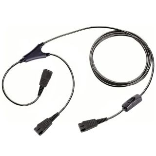 VoiceJoy GN-Y Training Supervisor Quick Disconnect Cable with Mute for Jabra Headsets