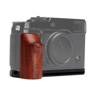 WEPOTO The New XPRO2-R Hand Grip Quick Release Plate L Bracket QR Plate Compatible with Fujifilm X-PRO2 Camera -Aluminium Padauk