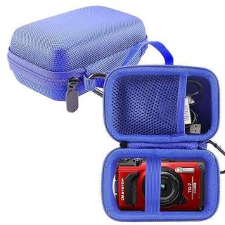 WERJIA Hard Carrying Case for Olympus Tough TG-7/TG-6/ TG-5/TG-4 Digital Camera Case (blue)