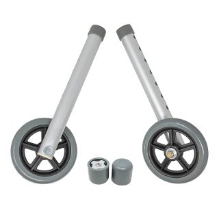 Walker Wheel Kit: 5 Inch Sport Wheels and Free Glide Caps