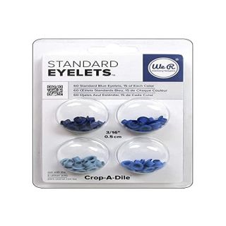 We R Memory Keepers Eyelets Standard, Blue, 60 Piece Per Pack (WER-ES-41578)