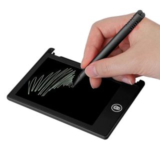 Wendry LCD Writing Tablet, Electronic Writing Digital Drawing Board, LCD 4.5inch Handwriting Writing Tablet Drawing Board for Children/Kids Memo List Reminder Note(Black)