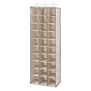 Whitmor 30 Section Hanging Shoe Shelves, Tan