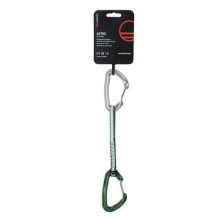 Wild Country Astro Rock Climbing Quickdraw - Lightweight Draw with Wiregate Aluminum Carabiners - Green - 15cm