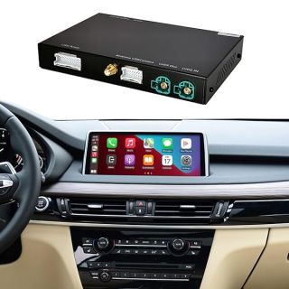 Wireless Carplay Retrofit Kit Decoder for BMW 1/2/3/4 Series with NBT/ID4 System 2012-2015 Year, F3 F34 F20 F21 F22 F30 F32 F33 F36 F80, Support Android Auto, Mirrorlink, Reverse Camera