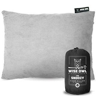 Wise Owl Outfitters Camping Pillow - Camping Essentials and Travel Pillow for Airplanes, Camping, and Travel - Memory Foam Washable Pillow - Small/Medium