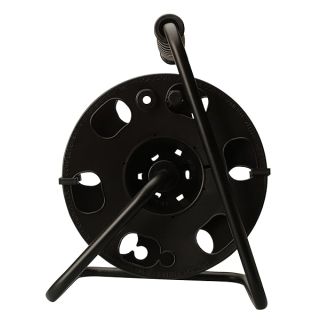 Heavy Duty Woods 22849 Metal Extension Cord Reel Stand - Durable, Easy Grip, Holds 100ft 14/3 Gauge Cord