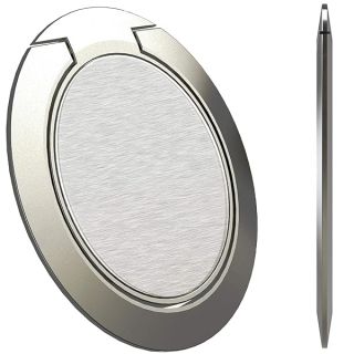 Attom Tech Ultra Thin Phone Ring Holder - Slimmest Magnetic Stand for iPhone & Samsung Accessories