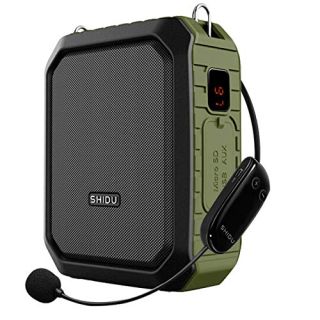 Voice Amplifier with Wireless Headset Mic - 18W 4400mAh Rechargeable Mini Pa System, Bluetooth 4.2, Waterproof IPX5 Portable Speaker for Teacher, Outdoors