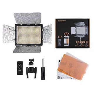 YONGNUO YN300 III LED Video Light: 5600K Adjustable Brightness for Canon, Nikon, Olympus & More