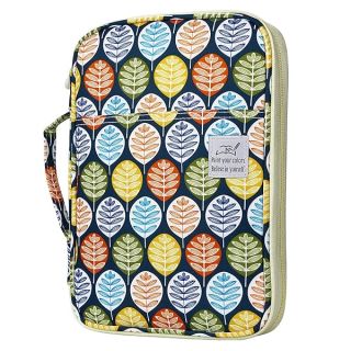 YOUSHARES 96 Slots Colored Pencil Case - Large Capacity Organizer for Prismacolor & Gel Pens | Colorful Leaves Design