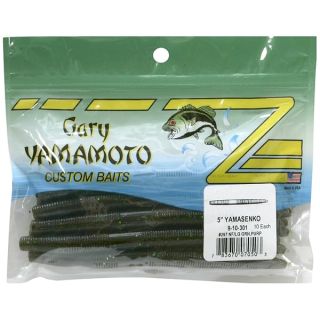 Yamamoto 9-10-301 Senko, 5-Inch, 10-Pack, Green Pum-Packin W/Lg Green & Pur