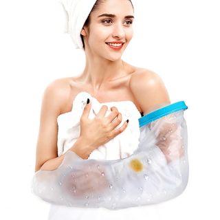 Yosoo Cast Covers for Shower Arm Waterproof Adult Cast Protector Watertight Seal to Keep Wound and Bandage Dry, Reusable Full Arm Cast Wound Covers for Surgery, Broken Hands, Wrists, Fingers, Burns