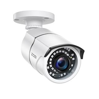 ZOSI 2MP 1080p Security Camera Outdoor Indoor (Hybrid 4-in-1 CVI/TVI/AHD/960H Analog CVBS), Night Vision, Weatherproof Surveillance CCTV Bullet Camera