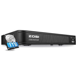 ZOSI 8 Channel H.265+ 1080N DVR: 4-in-1 CCTV Recorder with Motion Detection & Remote Access