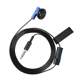 Zerone Mono Chat Earbud for PS4 - Wired In-Ear Gaming Headset with Mic, Compatible with Mobile, PC & Tablet