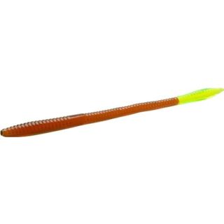 Zoom Bait Trick Worm-Pack of 20 (Motoroil Chartreuse, 6.75-Inch), One Size