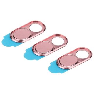 Zopsc Webcam Cover 3pcs Ultra Thin Metal Lens Cover Anti-Hacker Security Suitable for Smartphones Tablets Desktops Laptops()