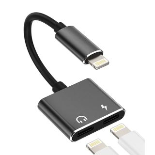 Zoyuzan Dual Lightning Splitter: 2-in-1 Adapter for iPhone, iPad & iPod - Charge & Play Headphones Seamlessly