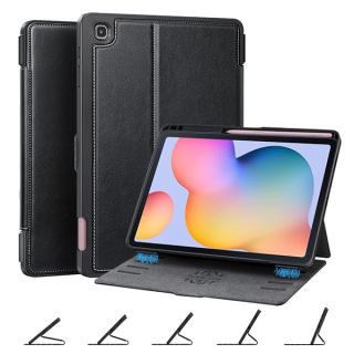 ZtotopCases for Samsung Galaxy Tab S6 Lite 10.4 Inch Tablet Case 2024/2022/2020 [5 Magnetic Stand Angles] with S Pen Holder,PU Leather, TPU+PC Back Cover, Model(SM-P620/P625/P610/P613/P615/619), Black