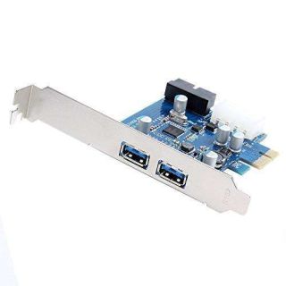 axGear USB 3.0 PCI-E Controller Card 2 External Port w/Internal 19 Pin Connection