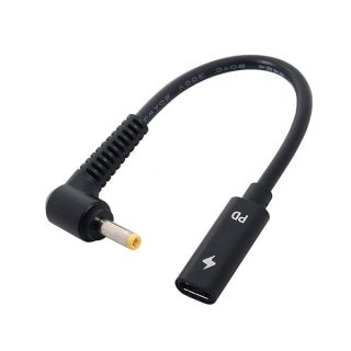 Type C USB-C to DC 4.0x1.7mm Power Cable for Laptop Charging (18-20V) - Fast PD Charge