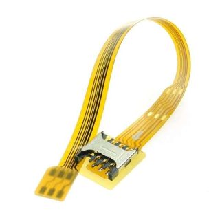 chenyang Soft Flat FPC Cable Micro SIM Card to Nano SIM Kit Male to Female Extension Extender Cable 10cm