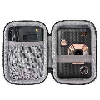 co2CREA Hard Travel Case Replacement for Fujifilm Instax Mini Liplay Hybrid Instant Camera (Black Case)