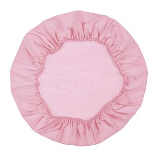 cyclamen9 Bar Stool Cover Round Chair Slipcover Protector Elastic with Non-Slip Backing and Elastic Band for Home Seat Cloth Coffee,45-50cm (Pink)