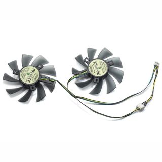 inRobert DIY Two Ball Bearing Graphic Card Fan 85mm Diameter 40x40x40mm Cooling Fan for MSI Gigabyte Sapphire Zotac XFX Mining GPU (1 Pair)