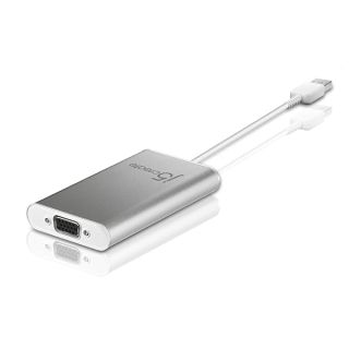 j5create USB 2.0 to VGA Display Adapter | Plug & Play USB connectivity, 3 Viewing Modes, Compatible with Windows and Mac