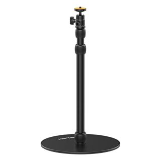 Jusmo LS09 Adjustable Aluminum Projector Stand for Nebula, XGIMI & Cameras - 16.5-34.6in Compatible with Projectors, Phones & More